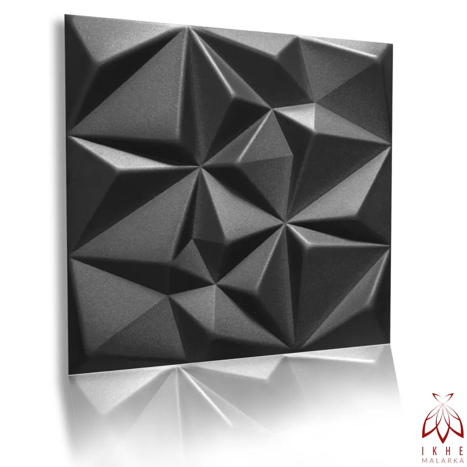 ikhemalarka-ruby-black-3d-wandpaneel-50x50-cm-schwarz image 1