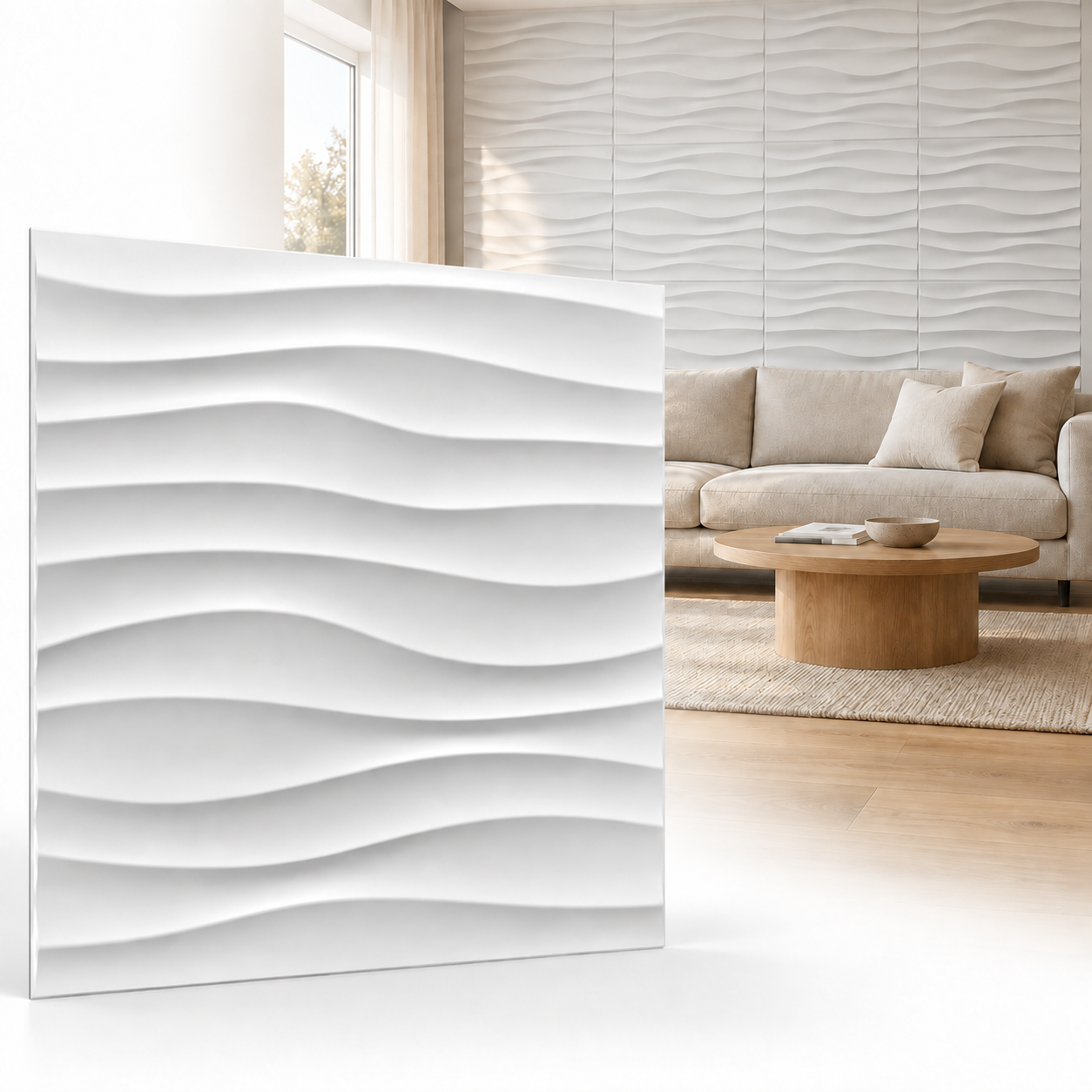 ikhemalarka-welle-3d-paneel-pvc-wei-50x50-cm image 1