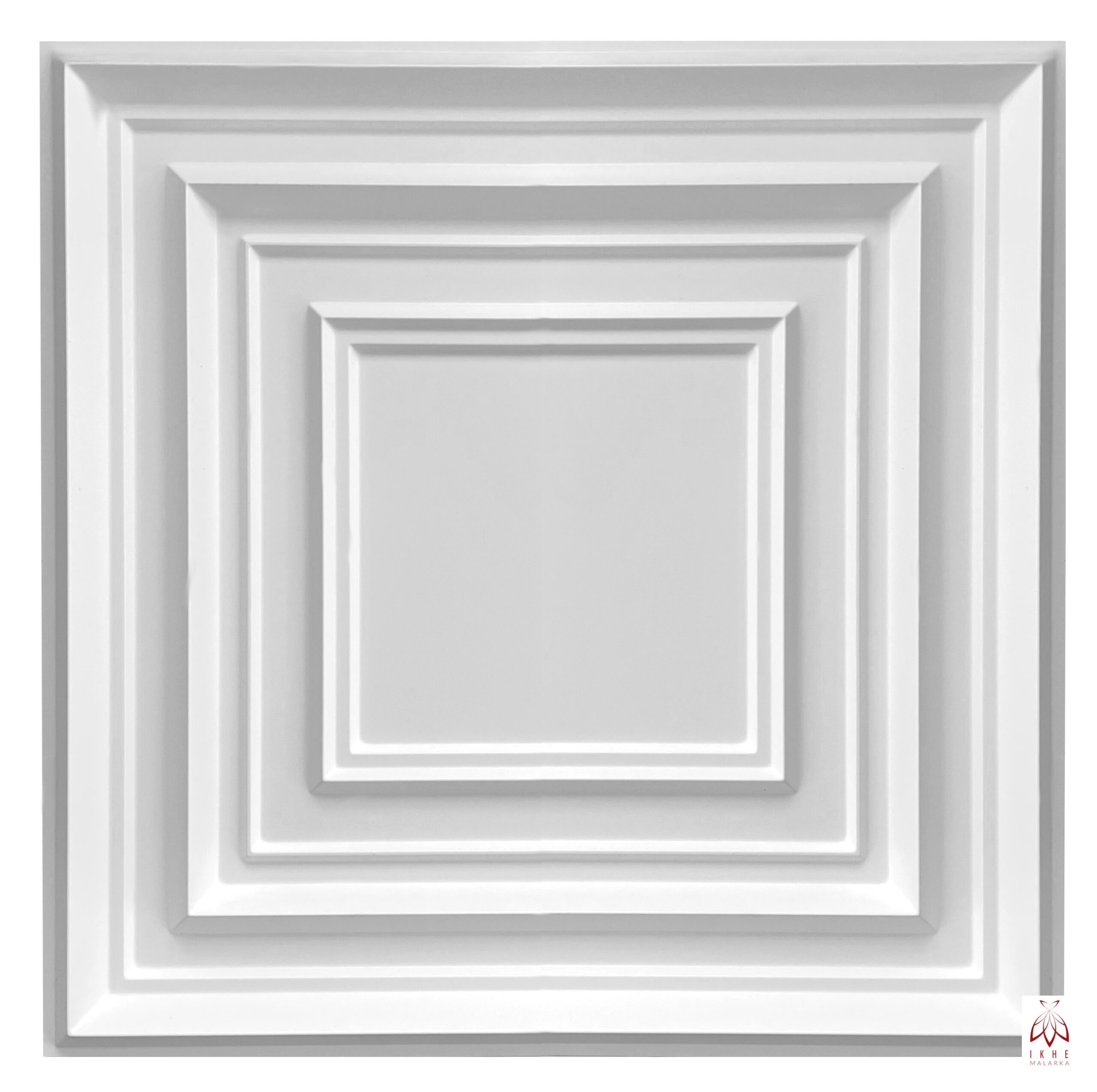 ikhemalarka-roma-3d-wandpaneel-wei-pvc-50x50cm image 1