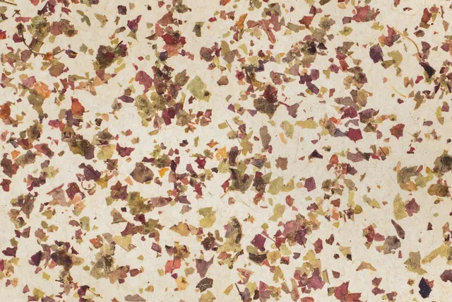 Organoid Naturoberflächen Weinblätter medium Naturtapete Rot