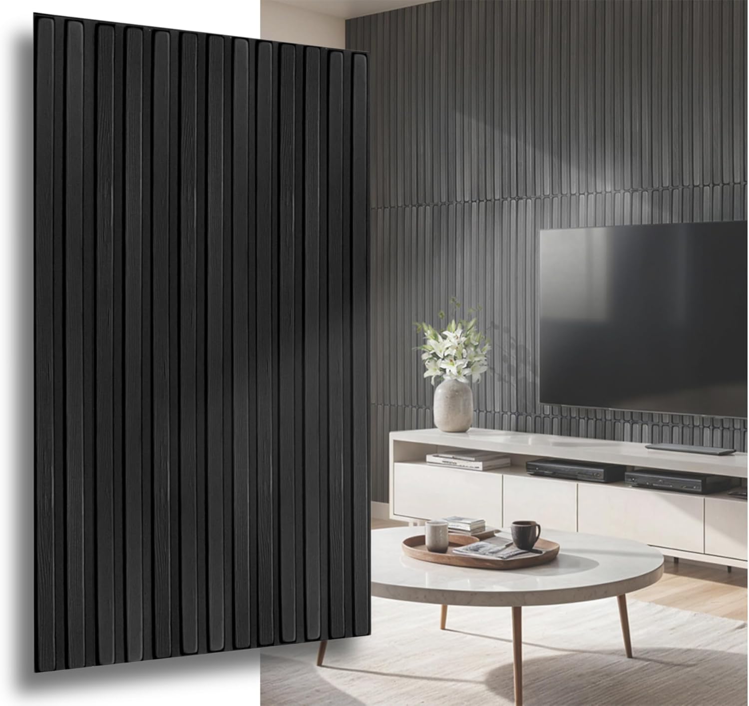 ikhemalarka-holzpaneele-3d-xl-slats-wandpaneel-schwarz-lamellen image 1