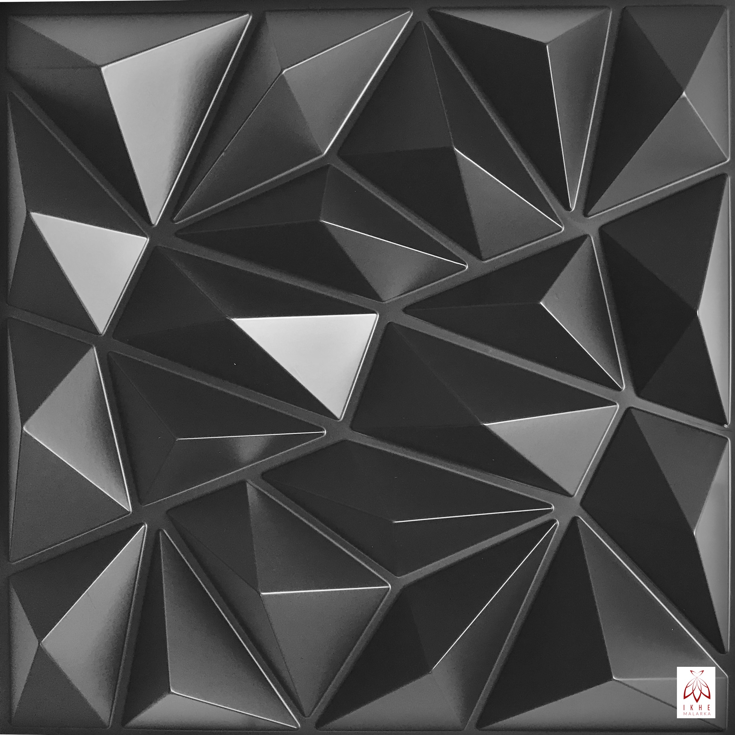 ikhemalarka-zirkon-noir-3d-wandpaneel-schwarz-50x50-cm image 1