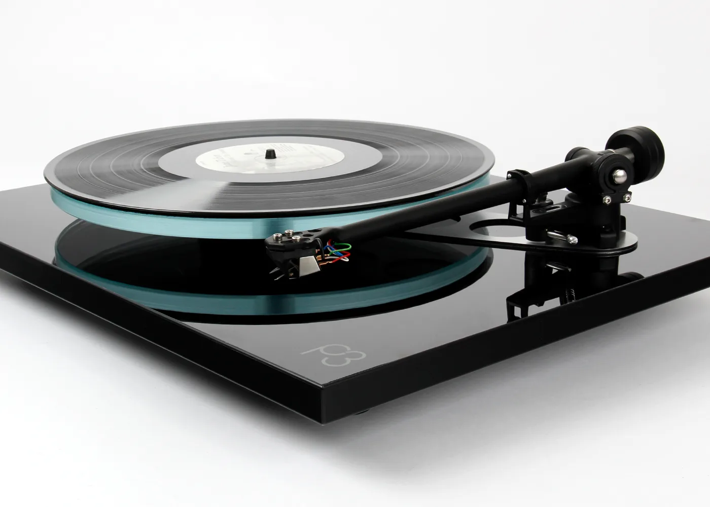 rega-planar-3-plattenspieler-rb330-schwarz-mit-haube image 5