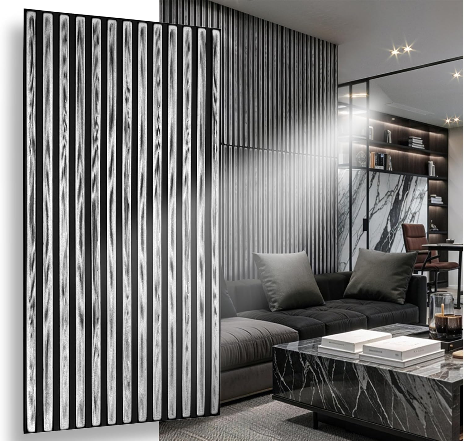 ikhemalarka-xl-slats-lamellen-paneel-silber-3d image 1