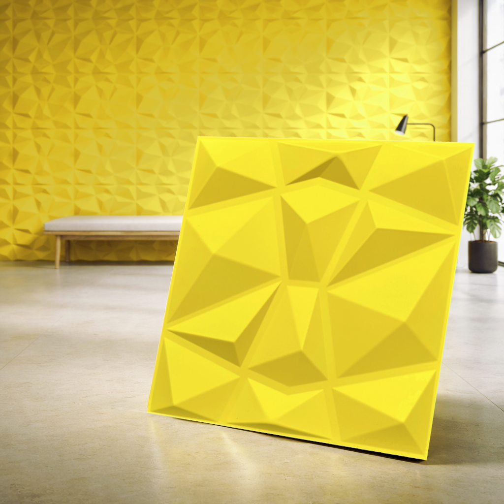 ikhemalarka-3d-moderne-optik-in-pvc-diamond-yellow-wandpanel-50x50-cm image 1