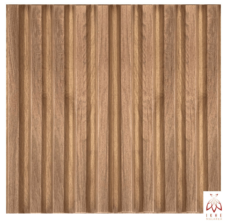 ikhemalarka-3d-lamellen-wandpanel-braun-holzoptik-50x50-cm image 1