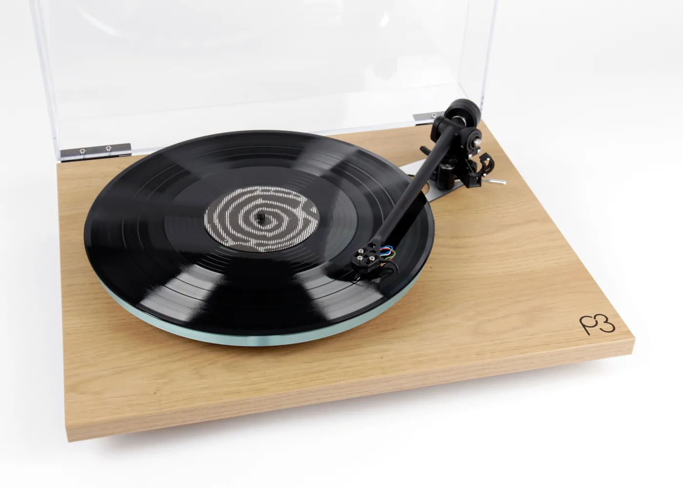 rega-planar-3-plattenspieler-rb330-schwarz-mit-haube image 7
