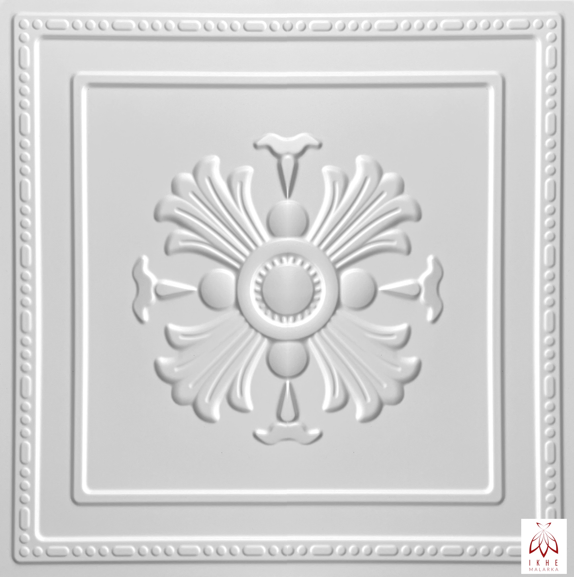 ikhemalarka-3d-pvc-paneel-scudo-bianco-wei-50x50cm image 1