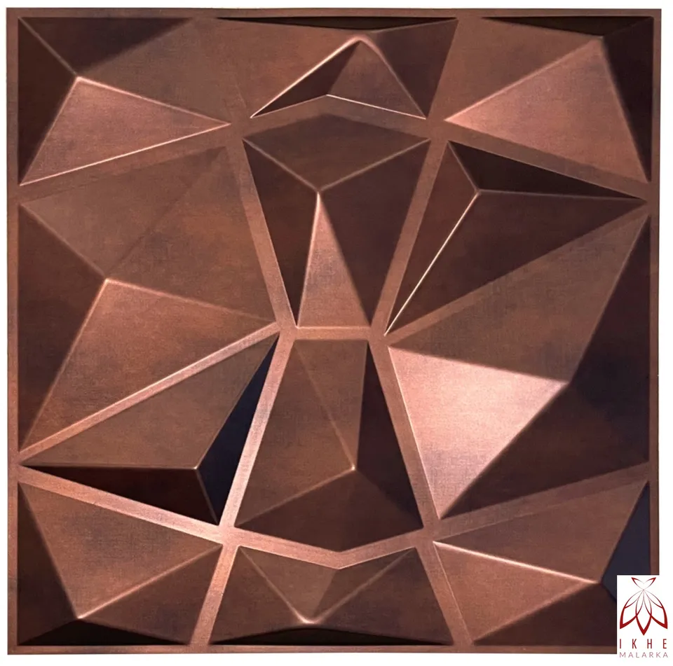 ikhemalarka-diamant-3d-pvc-paneel-50x50-rotes-kupfer image 1