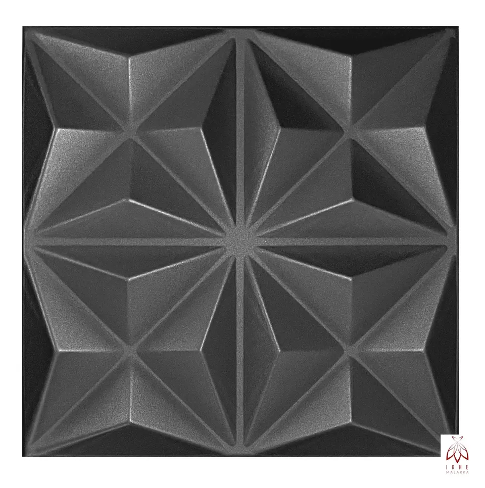 ikhemalarka-origami-black-xps-deckenpaneel-schwarz-3d image 1