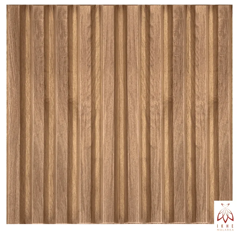 ikhemalarka-3d-lamellen-wandpanel-braun-holzoptik-50x50-cm image 1