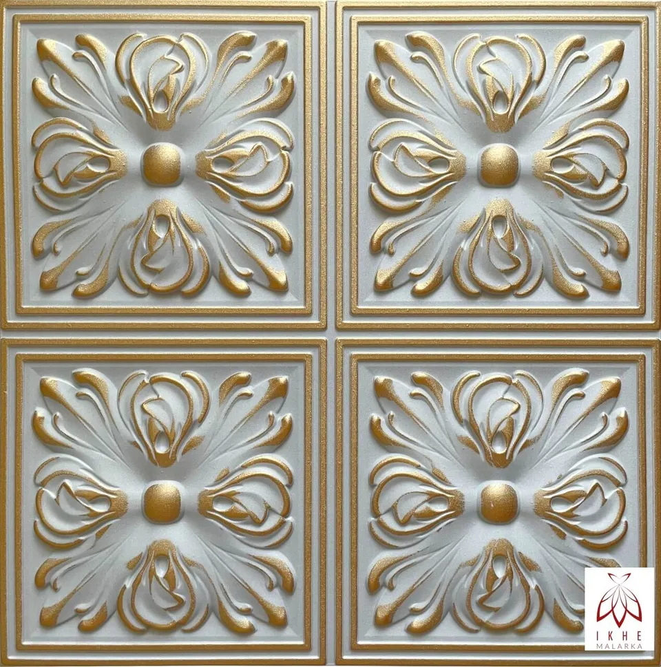 ikhemalarka-retro-05-deckenpaneel-gold-3d-xps image 1