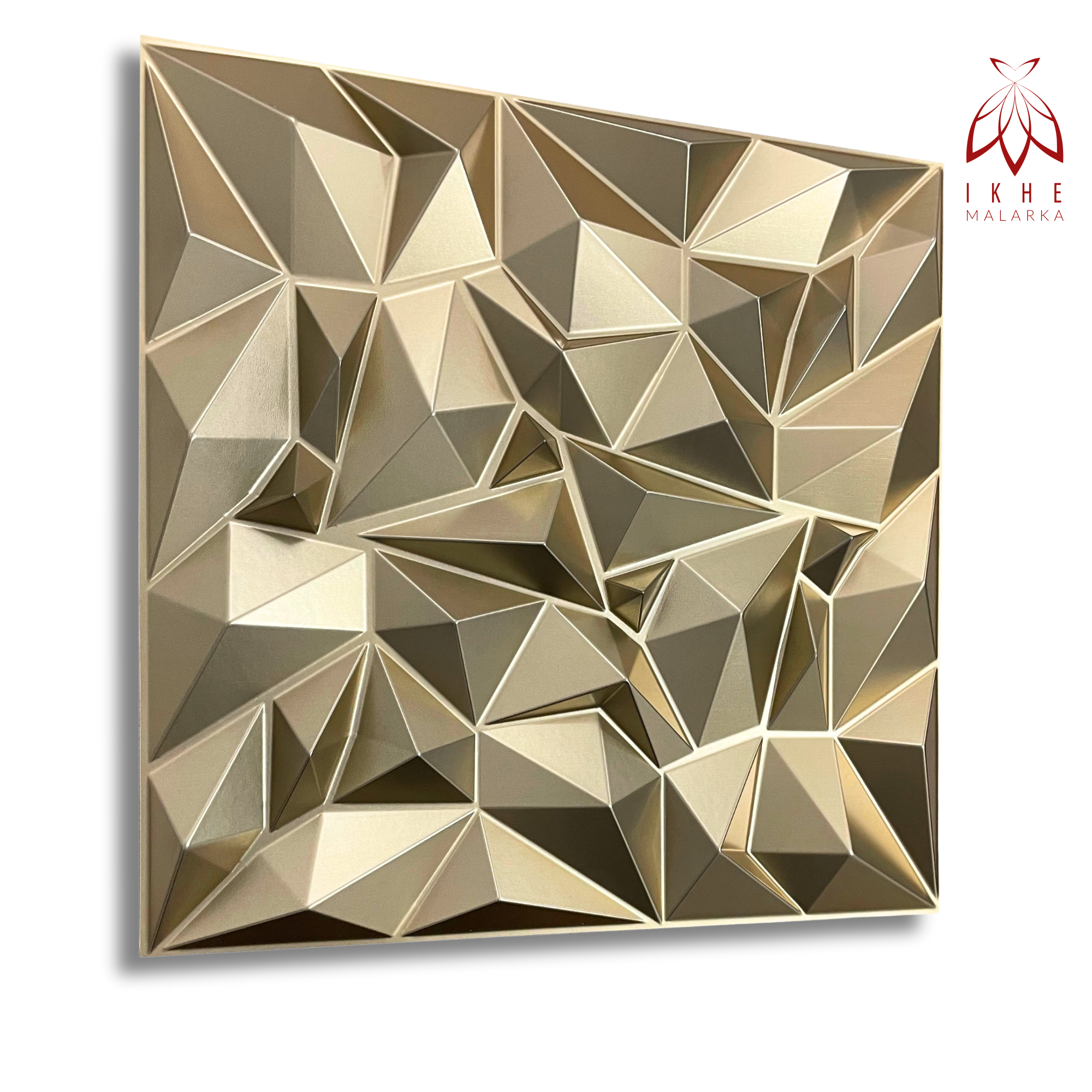 ikhemalarka-mirror-3d-wandpaneel-champagne-gold-pvc-50x50 image 1