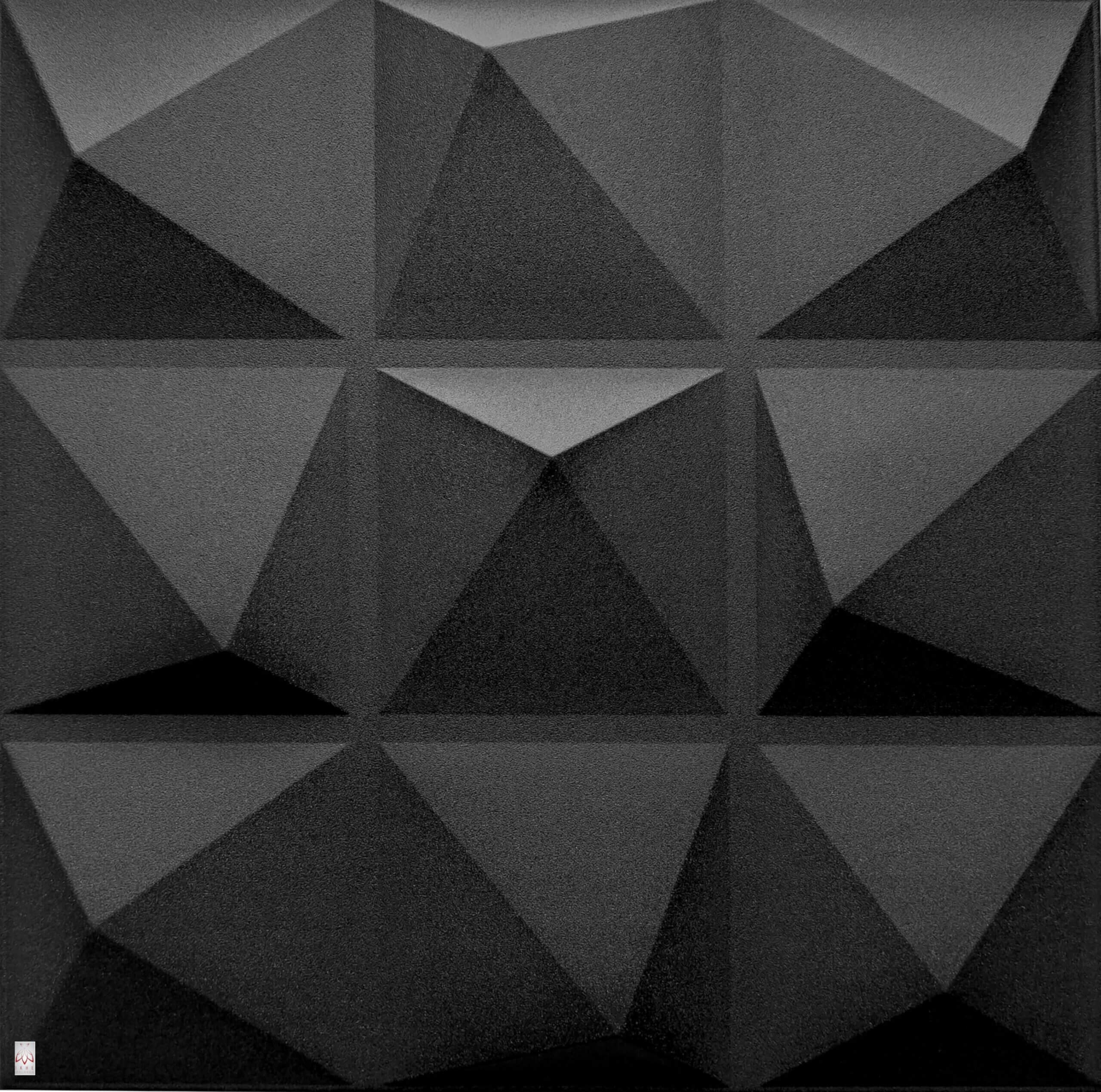 ikhemalarka-polystyrol-paneele-3d-wandpaneel-pyramide-schwarz image 1