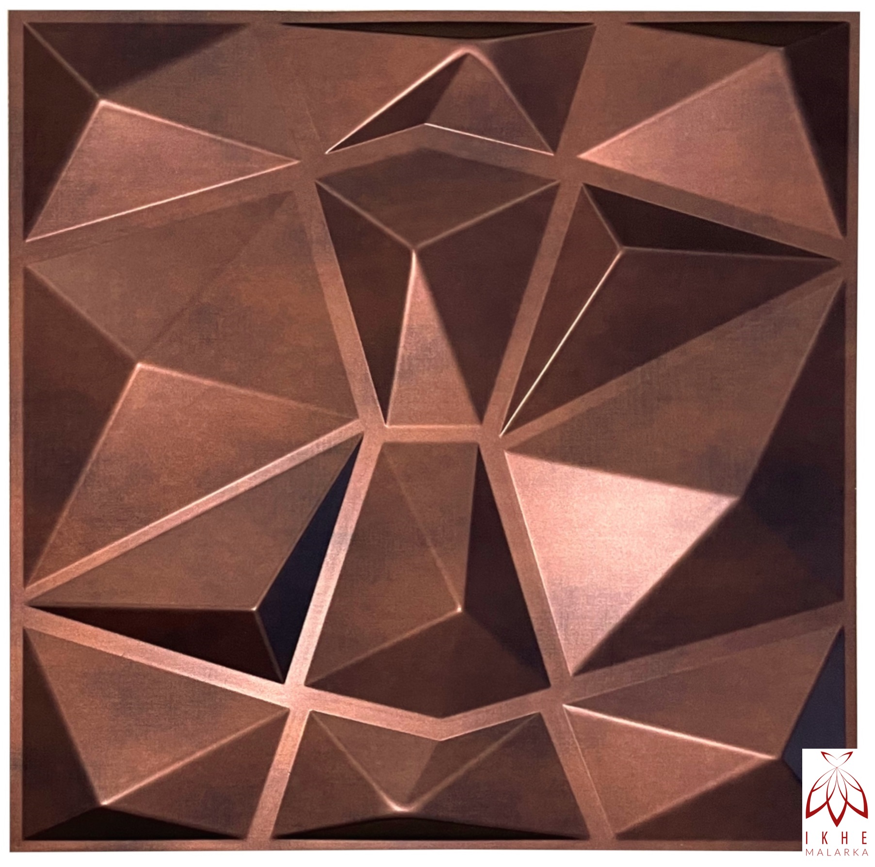 ikhemalarka-diamant-3d-pvc-paneel-50x50-rotes-kupfer image 1
